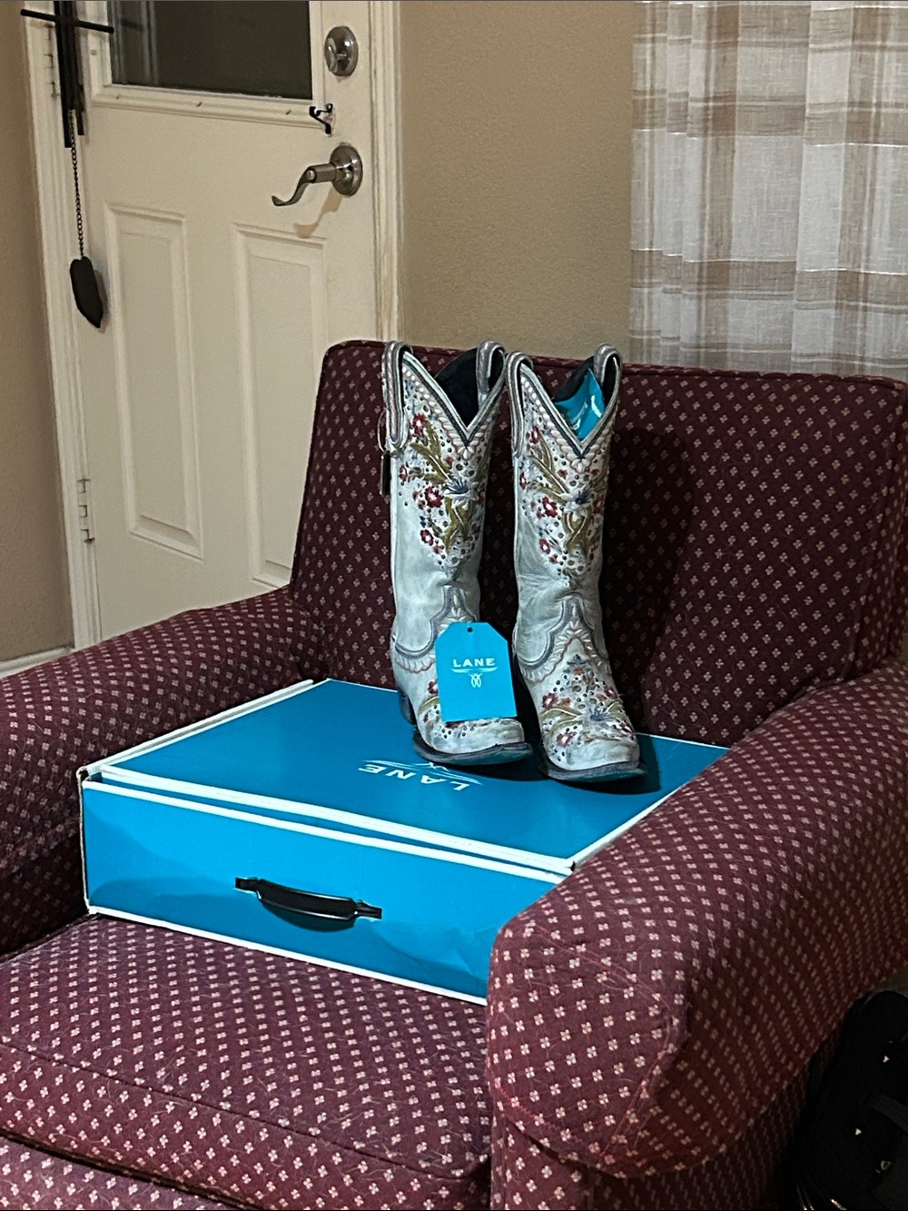Ladies Lane Cowboy boots w/tag, box